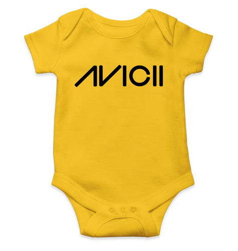 AVICII Kids Romper For Baby Boy/Girl-0-5 Months(18 Inches)-Yellow-Ektarfa.online