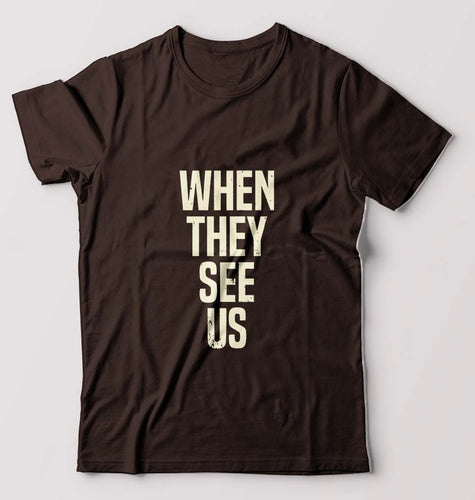When They See Us T-Shirt for Men-Coffee Brown-Ektarfa.online