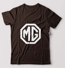 Load image into Gallery viewer, Morris Garages(MG) T-Shirt for Men-S(38 Inches)-Coffee Brown-Ektarfa.online
