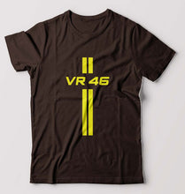 Load image into Gallery viewer, Valentino Rossi(VR 46) T-Shirt for Men-S(38 Inches)-Coffee Brown-Ektarfa.online
