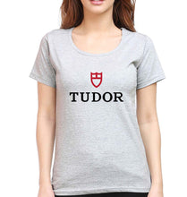 Load image into Gallery viewer, Tudor T-Shirt for Women-XS(32 Inches)-Grey Melange-Ektarfa.online
