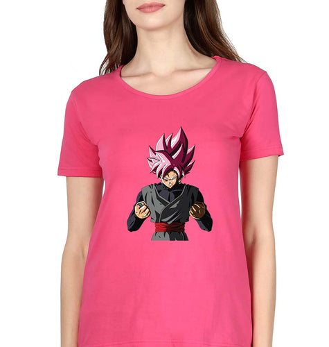 Goku Anime T-Shirt for Women-Pink-Ektarfa.online