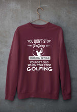 Load image into Gallery viewer, Golf Unisex Sweatshirt for Men/Women-Maroon-Ektarfa.online
