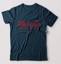Load image into Gallery viewer, Michaels T-Shirt for Men-S(38 Inches)-Petrol Blue-Ektarfa.online
