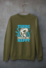 Load image into Gallery viewer, Fishing Unisex Sweatshirt for Men/Women-Olive Green-Ektarfa.online
