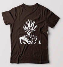 Load image into Gallery viewer, Anime Goku T-Shirt for Men-S(38 Inches)-Coffee Brown-Ektarfa.online
