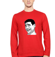 Load image into Gallery viewer, Yao Ming Face(Bitch Please) Full Sleeves T-Shirt for Men-Red-Ektarfa.online
