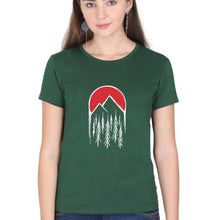 Load image into Gallery viewer, Twin Peaks T-Shirt for Women-Dark Green-Ektarfa.online
