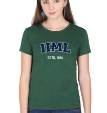 Load image into Gallery viewer, IIM Lucknow T-Shirt for Women-Dark Green-Ektarfa.online
