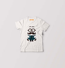 Load image into Gallery viewer, Minion Mustache Kids T-Shirt for Boy/Girl-White-Ektarfa.online
