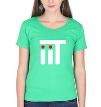 Load image into Gallery viewer, IIT T-Shirt for Women-XS(32 Inches)-flag green-Ektarfa.online
