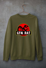Load image into Gallery viewer, Gym Rat Unisex Sweatshirt for Men/Women-S(40 Inches)-Olive Green-Ektarfa.online
