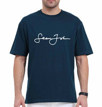 Load image into Gallery viewer, Sean John Oversized T-Shirt for Men-Petrol Blue-Ektarfa.online
