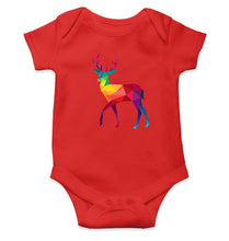 Load image into Gallery viewer, POLYGONAL_DEER Kids Romper For Baby Boy/Girl-0-5 Months(18 Inches)-RED-Ektarfa.online
