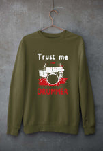Load image into Gallery viewer, Drummer Unisex Sweatshirt for Men/Women-Olive Green-Ektarfa.online
