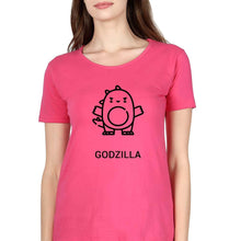 Load image into Gallery viewer, Godzilla T-Shirt for Women-XS(32 Inches)-Pink-Ektarfa.online
