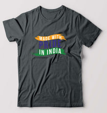 Load image into Gallery viewer, Made in India T-Shirt for Men-Steel grey-Ektarfa.online
