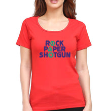 Load image into Gallery viewer, Rock Paper Shotgun T-Shirt for Women-XS(32 Inches)-Red-Ektarfa.online

