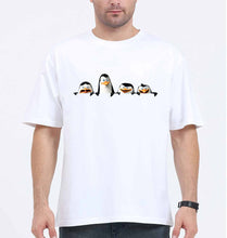 Load image into Gallery viewer, Penguins of Madagascar Oversized T-Shirt for Men-White-Ektarfa.online
