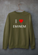 Load image into Gallery viewer, Eminem Unisex Sweatshirt for Men/Women-S(40 Inches)-Olive Green-Ektarfa.online

