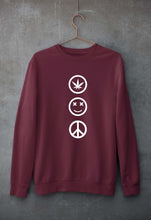 Load image into Gallery viewer, Weed Happy Peace Unisex Sweatshirt for Men/Women-Maroon-Ektarfa.online
