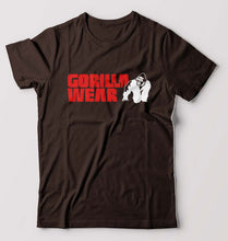 Load image into Gallery viewer, Gorilla Wear T-Shirt for Men-S(38 Inches)-Coffee Brown-Ektarfa.online
