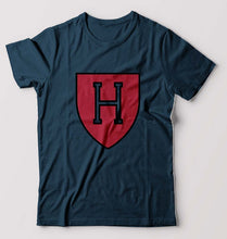 Load image into Gallery viewer, Harvard T-Shirt for Men-S(38 Inches)-Petrol Blue-Ektarfa.online

