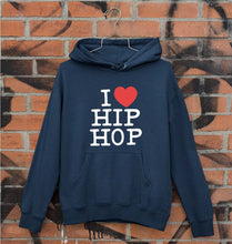 Load image into Gallery viewer, I Love Hip Hop Unisex Hoodie for Men/Women-Navy Blue-Ektarfa.online
