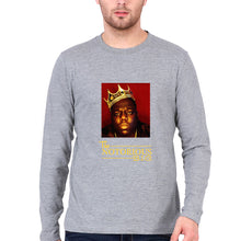 Load image into Gallery viewer, The Notorious Big Full Sleeves T-Shirt for Men-Grey Melange-Ektarfa.online
