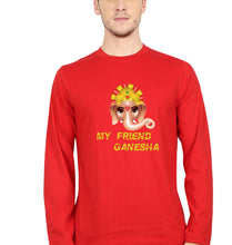 Load image into Gallery viewer, Ganpati JI(Ganesh) Full Sleeves T-Shirt for Men-Red-Ektarfa.online
