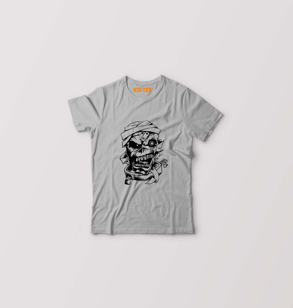 Iron Maiden Kids T-Shirt for Boy/Girl-0-1 Year(20 Inches)-Grey-Ektarfa.online