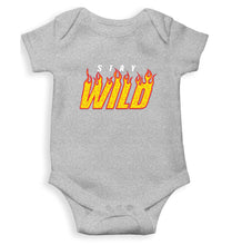 Load image into Gallery viewer, Stay Wild Kids Romper Kids Romper For Baby Boy/Girl-0-5 Months(18 Inches)-Grey-Ektarfa.online
