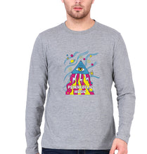 Load image into Gallery viewer, Psychedelic Music Full Sleeves T-Shirt for Men-Grey Melange-Ektarfa.online
