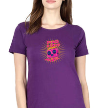 Load image into Gallery viewer, Psychedelic Music Peace Love T-Shirt for Women-XS(32 Inches)-Purple-Ektarfa.online
