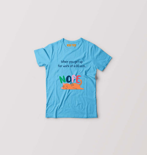 Nope Kids T-Shirt for Boy/Girl-Light Blue-Ektarfa.online