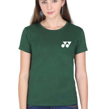 Load image into Gallery viewer, Yonex T-Shirt for Women-XS(32 Inches)-Dark Green-Ektarfa.online
