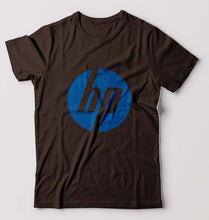 Load image into Gallery viewer, Hewlett-Packard(HP) T-Shirt for Men-S(38 Inches)-Coffee Brown-Ektarfa.online
