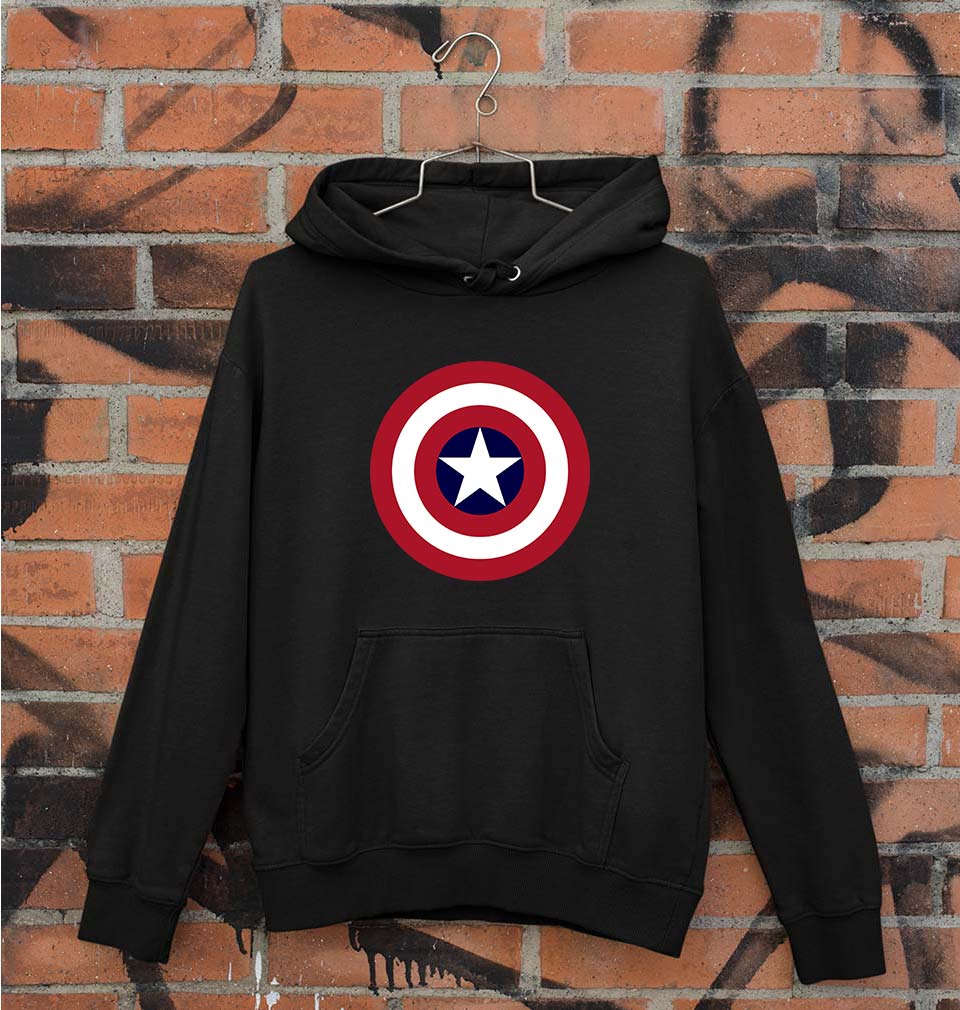 Captain America Unisex Hoodie for Men/Women-Black-Ektarfa.online
