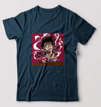 Load image into Gallery viewer, Monkey D. Luffy T-Shirt for Men-S(38 Inches)-Petrol Blue-Ektarfa.online
