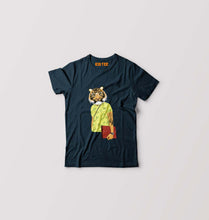 Load image into Gallery viewer, TIGER Kids T-Shirt for Boy/Girl-Petrol Blue-Ektarfa.online
