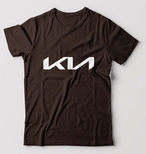 Load image into Gallery viewer, Kia T-Shirt for Men-S(38 Inches)-Coffee Brown-Ektarfa.online
