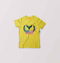 Load image into Gallery viewer, USA America Kids T-Shirt for Boy/Girl-0-1 Year(20 Inches)-Mustard Yellow-Ektarfa.online
