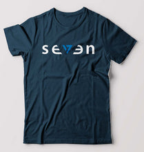 Load image into Gallery viewer, Seven MS Dhoni Thala T-Shirt for Men-Petrol Blue-Ektarfa.online
