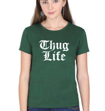 Load image into Gallery viewer, Thug Life 2Pac T-Shirt for Women-Dark Green-Ektarfa.online
