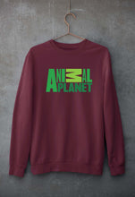Load image into Gallery viewer, Animal Planet Unisex Sweatshirt for Men/Women-S(40 Inches)-Maroon-Ektarfa.online
