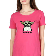 Load image into Gallery viewer, Yoda Star Wars T-Shirt for Women-Pink-Ektarfa.online
