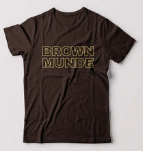 Load image into Gallery viewer, BROWN MUNDE T-Shirt for Men-S(38 Inches)-Coffee Brown-Ektarfa.online
