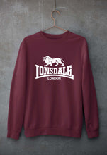 Load image into Gallery viewer, Lonsdale Unisex Sweatshirt for Men/Women-S(40 Inches)-Maroon-Ektarfa.online
