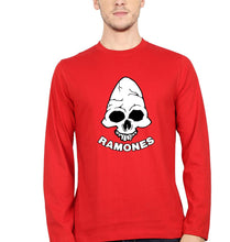 Load image into Gallery viewer, Ramones Full Sleeves T-Shirt for Men-S(38 Inches)-Red-Ektarfa.online
