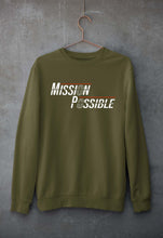Load image into Gallery viewer, Mission Possible Unisex Sweatshirt for Men/Women-Olive Green-Ektarfa.online
